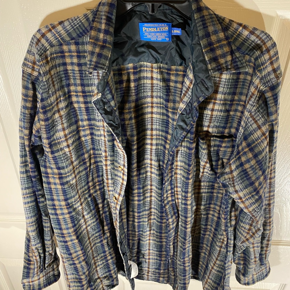 Pendelton 100% wool flannel button down.